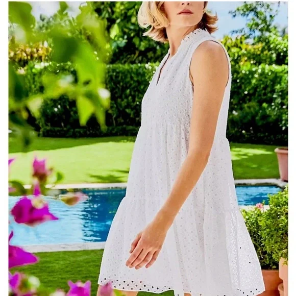 lilly pulitzer white mini dress White Dresses